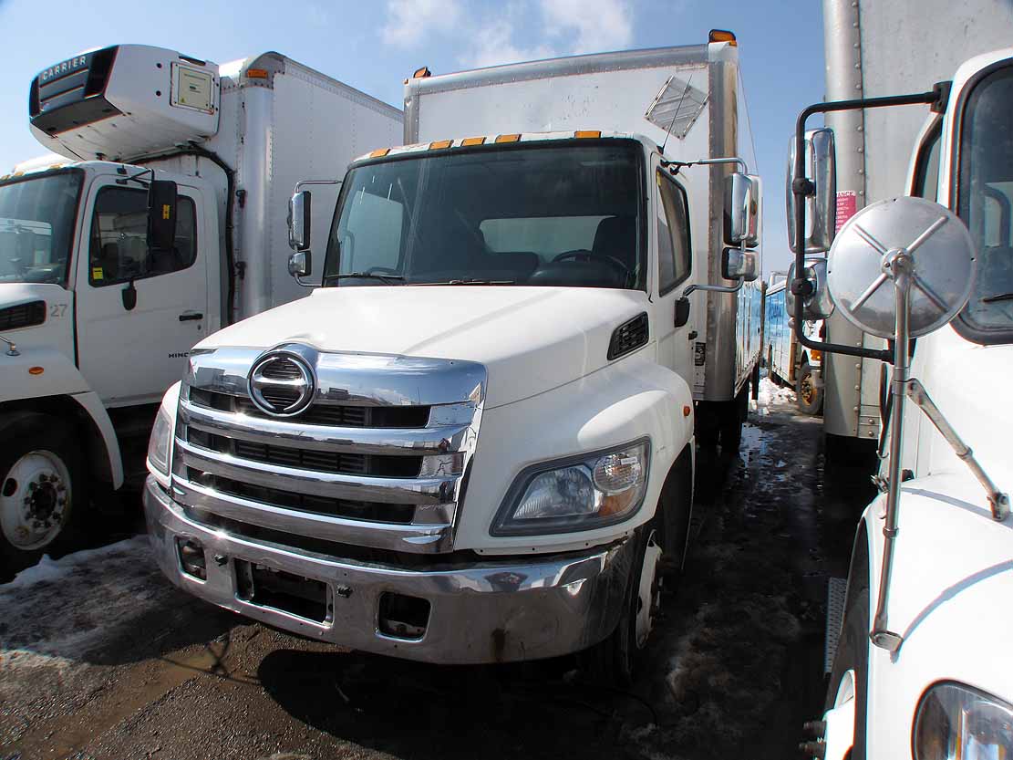 . Hino 258, 2012, 7.6L, AutoT-HydrB, 20ft Box, 84in Barn Doors, NE8c#2160