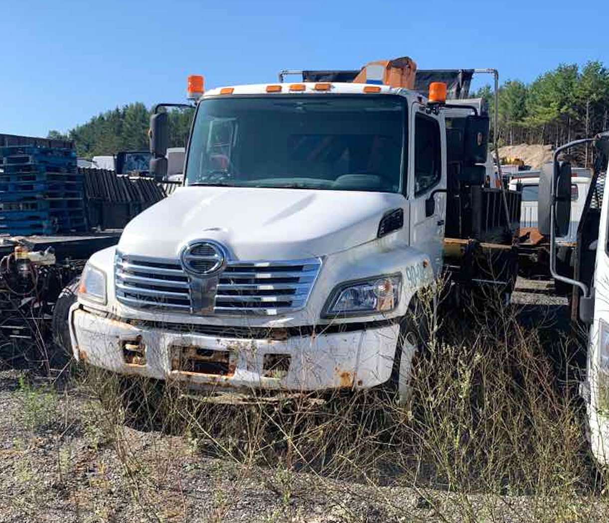 . Hino 358, 2008, 7.6L, AutoT-AirB, 18ft Dump, w/ Knuckle Boom, r, NE7c#2282 - Image 2