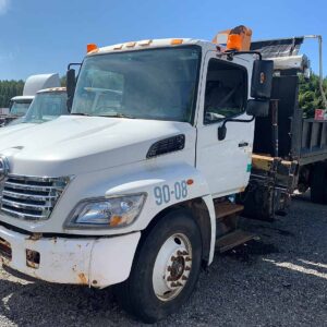 .  Hino 358, 2009, 7.6L, AT-AB, 18ft Steel Dump Box, w/  Knuckle Boom, r, N#2282