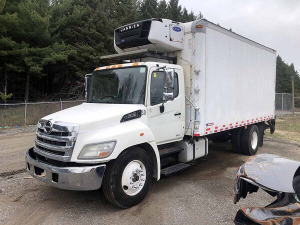 .  Hino 338, 2013, 7.6L, AT-HB, 18ft Reefer, Carrier, TG, r, N#2004