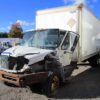 .  International 4300, 2005, 7.6L, crash, 24ft Box, Side Door, N#3328