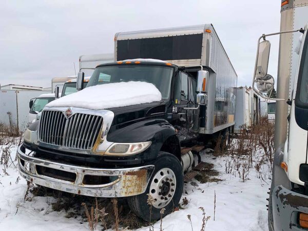 .  International 4300, 2012, 7.6L, AT-AB, CrewCab, 24ft Mov Box, SD, TG, black, r, O#9290 - Image 14