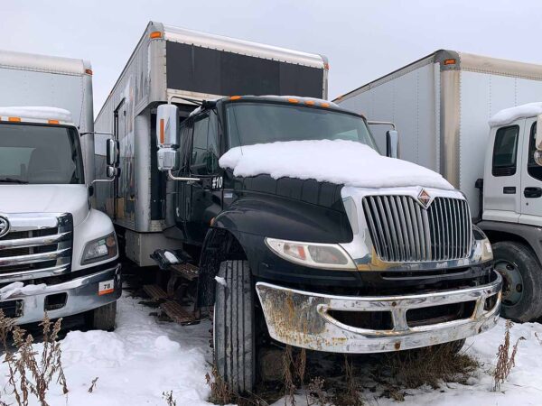 .  International 4300, 2012, 7.6L, AT-AB, CrewCab, 24ft Mov Box, SD, TG, black, r, O#9290 - Image 3