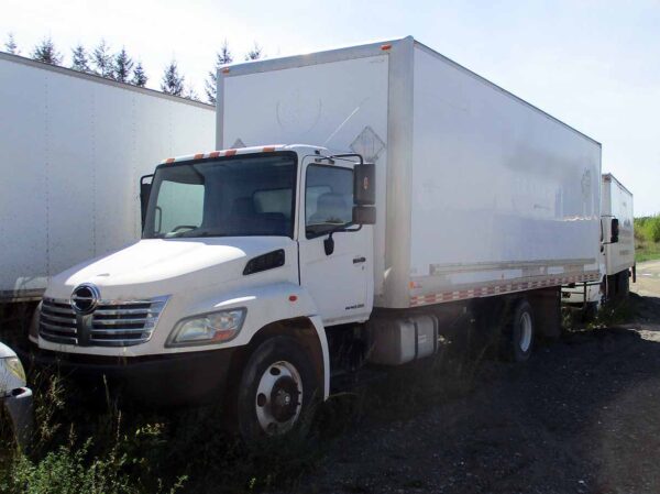 .  Hino 338, 2009, 7.6L, AT-AB, 28ft Box, 96in Door, O#0362