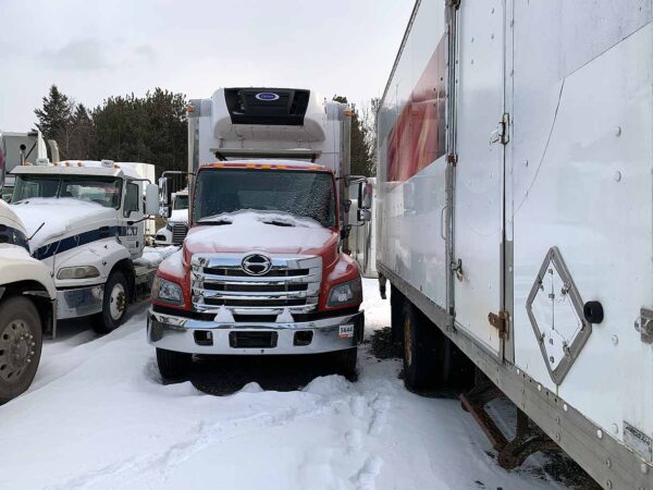 .  Hino 268, 2018, 7.6L, AT-HB, red, 18ft Reefer, Carrier, N#8672 - Image 14