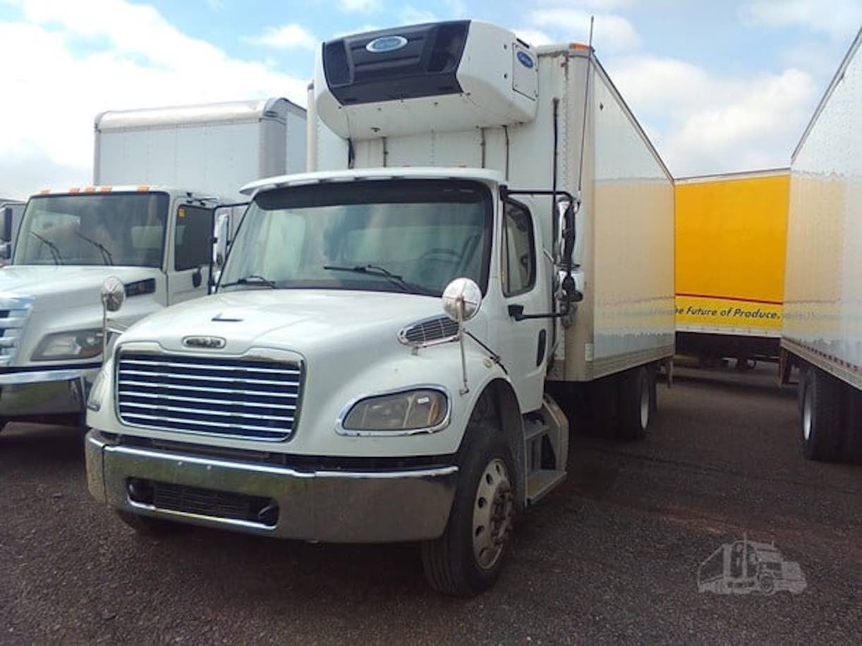 . Freightliner M2, 2019, Cummins 6.7L, AT-HB, 20ft Reefer w/heater, SD, TG, Carrier Supra 660, r, F#4191