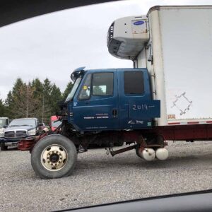 .  International 7400, 2015, PARTING OUT, Auto T, 28ft Reefer, Carrier, N#2019