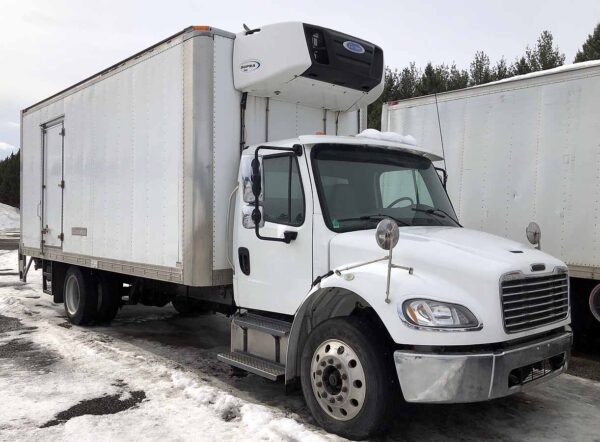 .  Freightliner M2, 2019, Cummins 6.7L, AT-HB, 20ft Reefer w/heater, SD, TG, r, N#4191