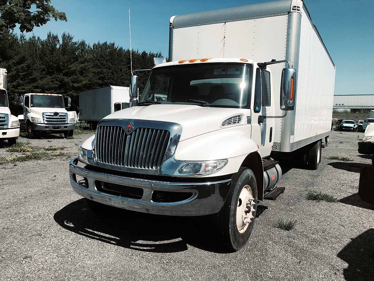. International 4300, 2019, Cummins 6.7L, AT-HB, 26ft Box, 90in Door, TG, N#7279