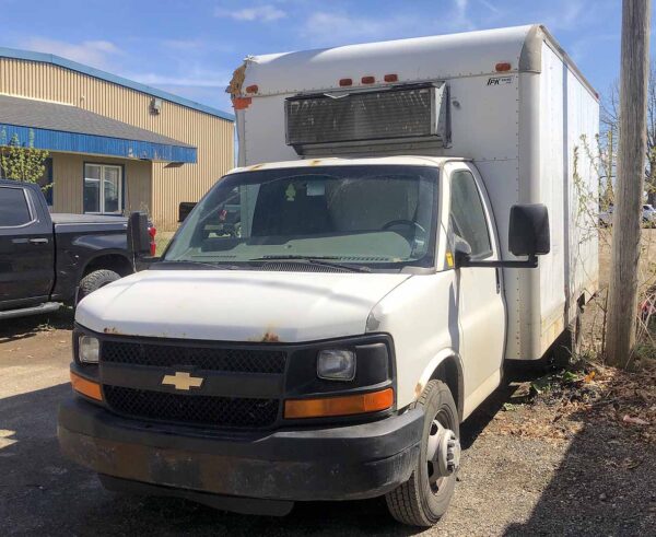 .  Chevrolet Express, 2012, 6L gas, AT-HB, Cube Van 14ft Reefer, r, F#5383 - Image 3