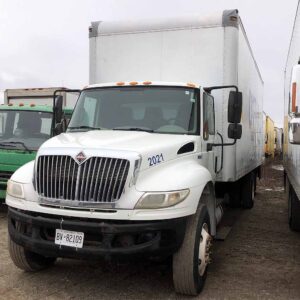 .  International 4300, 2012, 7.6L, AT-AB, 26ft Box, 96in +Side Door, TG, r, O#2283