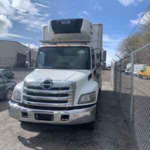 .  Hino 258, 2018, 7.6L, AT-HB, 20ft Reefer, 84in D, Carrier 8803 hrs, TG, N#2162