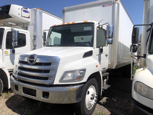 .  Hino 268, 2018, 7.6L, AT-HB, 26ft Box, 96in +Side D, F#8789