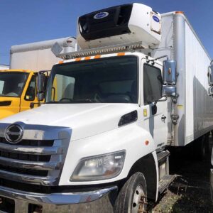 .  Hino 258, 2018, 7.6L, AT-HB, 20ft Reefer, 84in D, Carrier, F#2162