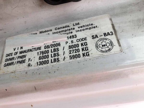 .  Hino 175, 2007, 4.7L, ,  20ft Box, N#1493 - Image 7