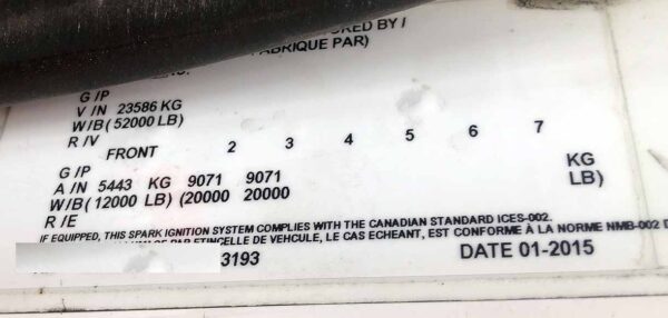 .  International 4400, 2016, 9.3L N9, AT-AB, 6x4, 26ft Box, 96in +Side D, TG, r, N#3193 - Image 16