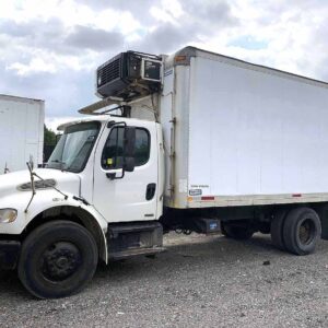 .  Freightliner M2, 2009, Cummins 6.7L, AB, 18ft Reefer, 84in D, Carrier, F#5339