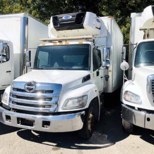 .  Hino 258, 2018, 7.6L, AT-HB, 20ft Reefer, 84in D, Carrier 8803 hrs, TG, N#2162