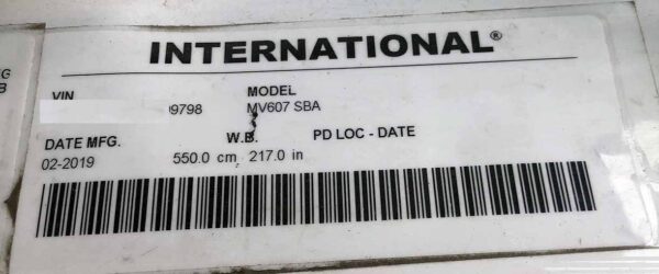 .  International MV607, 2020, Cummins 6.7L, AT-HB, 26ft Box black, TG, N#9798 - Image 18