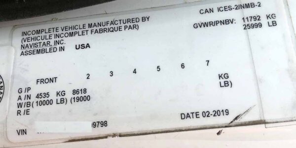 .  International MV607, 2020, Cummins 6.7L, AT-HB, 26ft Box black, TG, N#9798 - Image 19