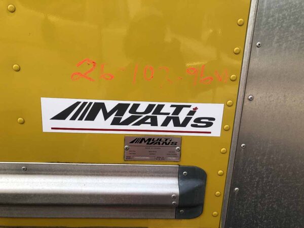 .  International 4300, 2014, 6.4L, AT-HB, 26ft Box, 90in Door, yellow, TG, N#3768 - Image 12
