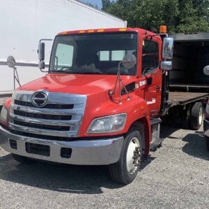 .  Hino 338, 2016, 7.6L, AT-AB, 21.5ft Flatbed, 86in W, N#2517