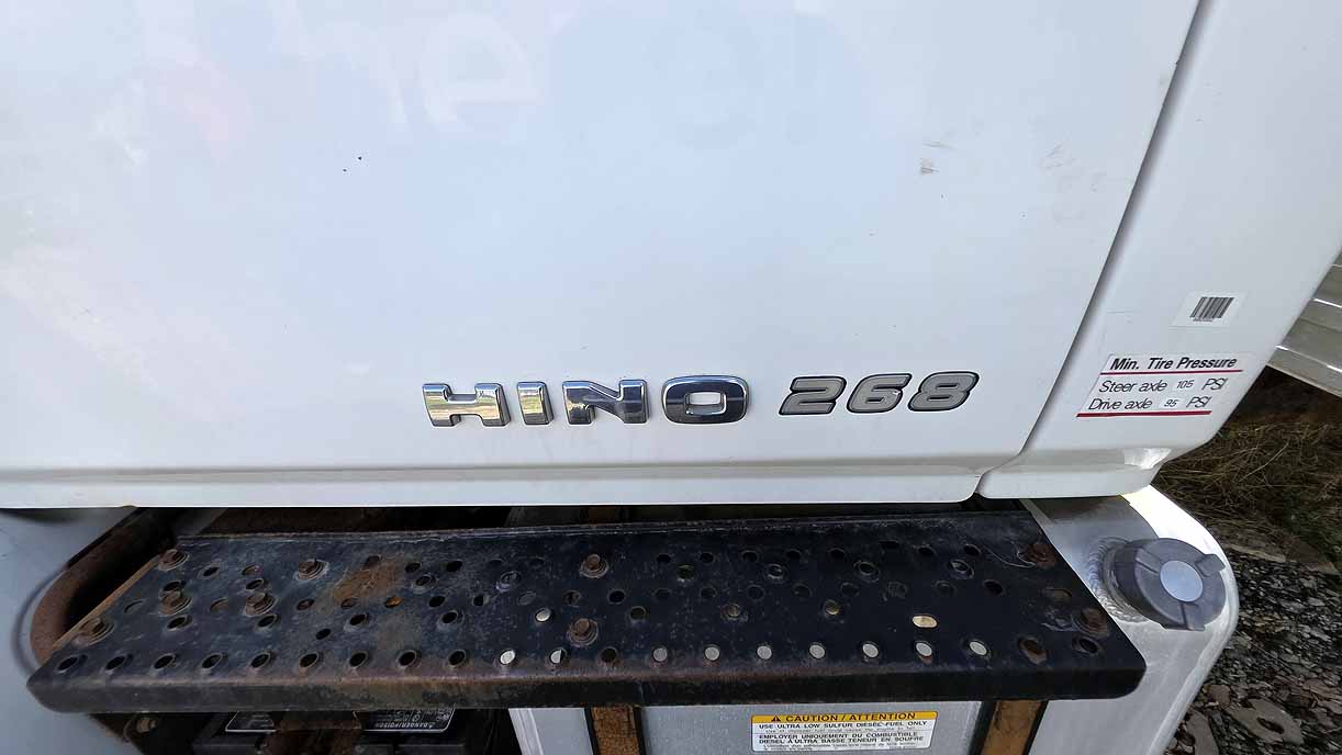 . Hino 268, 2018, 7.6L, AT-HB, 24ft Box, 90in Door, S#2903 - Image 5