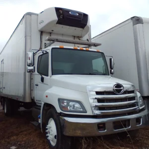 Hino 268, 2017, AT-HB, 26ft Reefer, 96in +S D, Carrier Supra 860, TG, S#8531