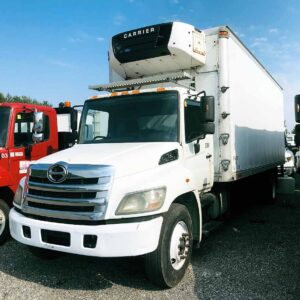 .  Hino 358, 2012, 7.6L, AT-AB, 24ft Reefer, SD, Carrier Supra 750, N#4628