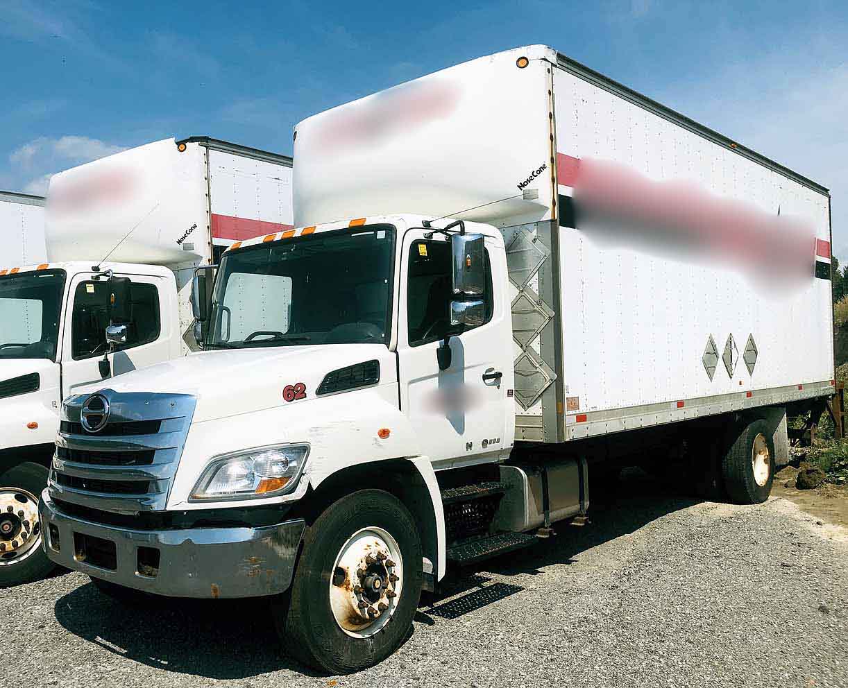 . Hino 358, 2012, 7.6L, MT-AB, 24ft Box, 95in Door, TG, N#4873