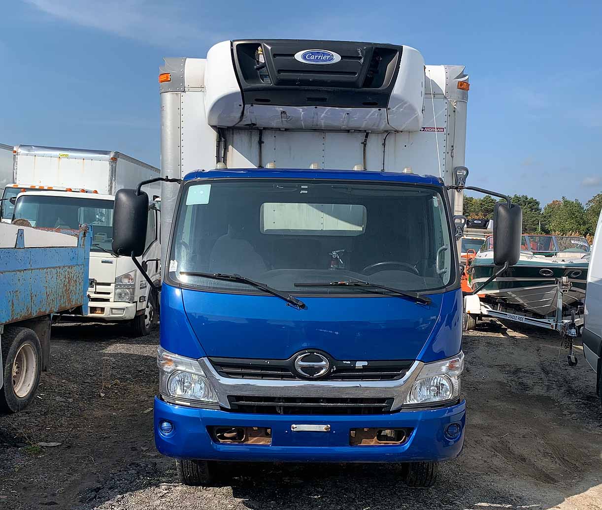 . Hino 195, 2018, 5.1L, AT-HB, blue, 16ft Reefer, 74in +S D, Carrier Supra 560, r, F#0635 - Image 3