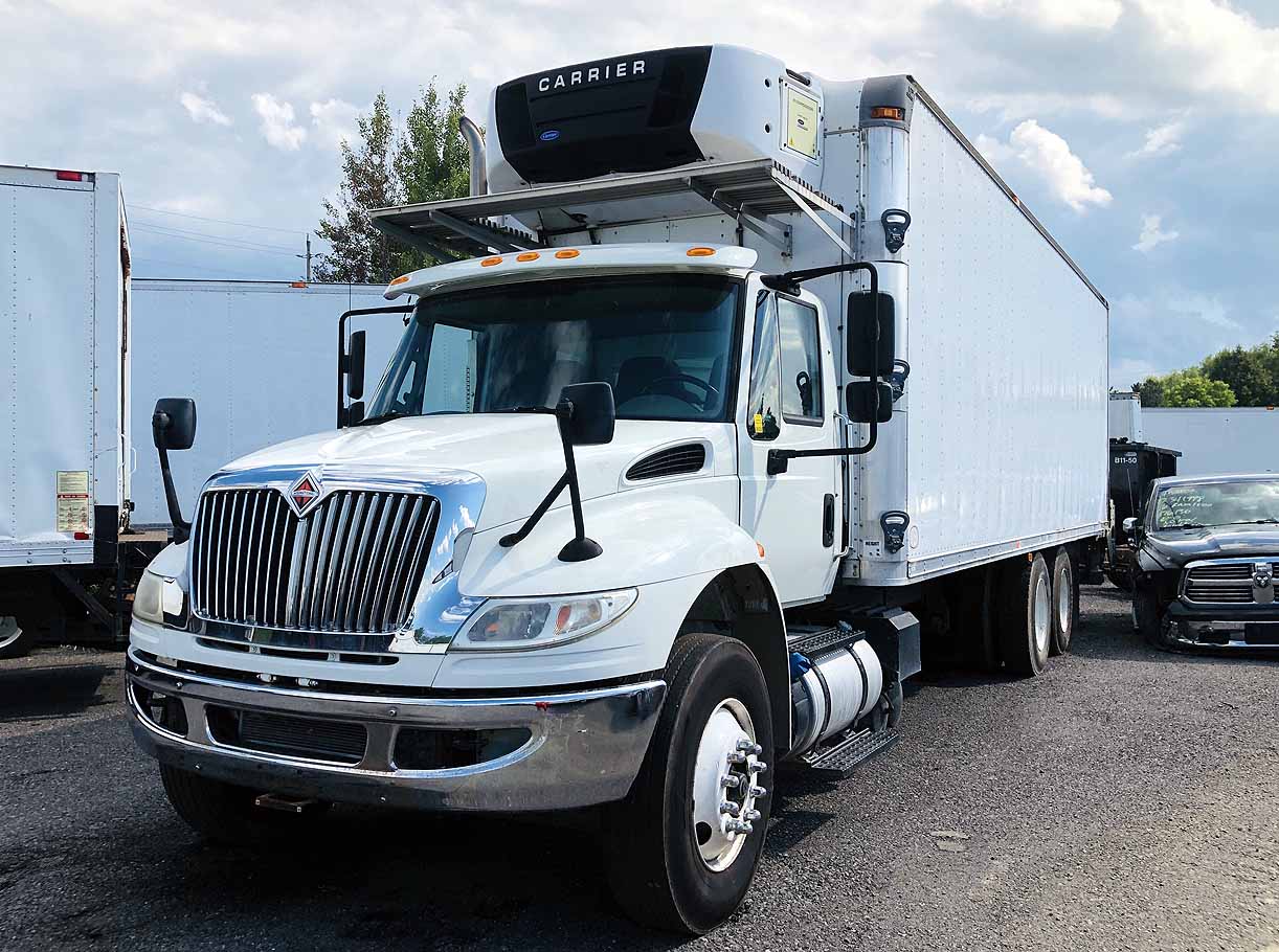 . *Cab & Chassiss SOLD, International 4400, 2017, 9.3L N9, AT-AB, 6x4, 28ft Reefer, 80in D, Carrier, TG, r, F#5742