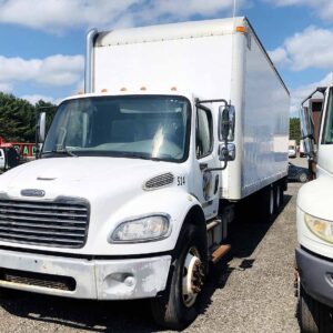 .  Freightliner M2, 2007, 7.2L CAT, MT-AB, 6x4, 26ft Box, 90in +Side Door, TG, N#2068