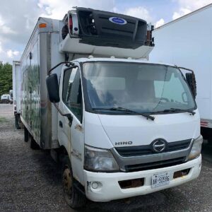 .  Hino 195, 2013, 5.1L, AT-HB, 18ft Reefer, 76in +Side Door, Carrier, TG, N#0163