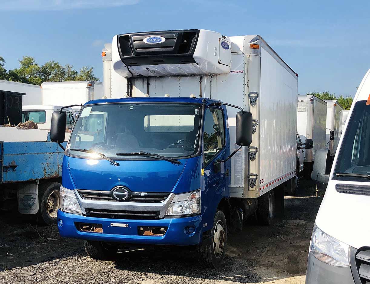. Hino 195, 2018, 5.1L, AT-HB, blue, 16ft Reefer, 74in +S D, Carrier Supra 560, r, F#0635 - Image 20