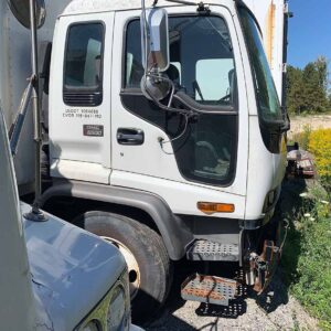 .  GMC T6500, 2002, 7.8L, MT-HB, Ext'd Cab, 24ft Box, 74in Barn Doors, N#6347