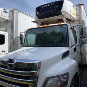 .  Hino 268, 2019, 7.6L, AT-HB, 22ft Reefer, 88in +Side D, Carrier, TG, N#3036