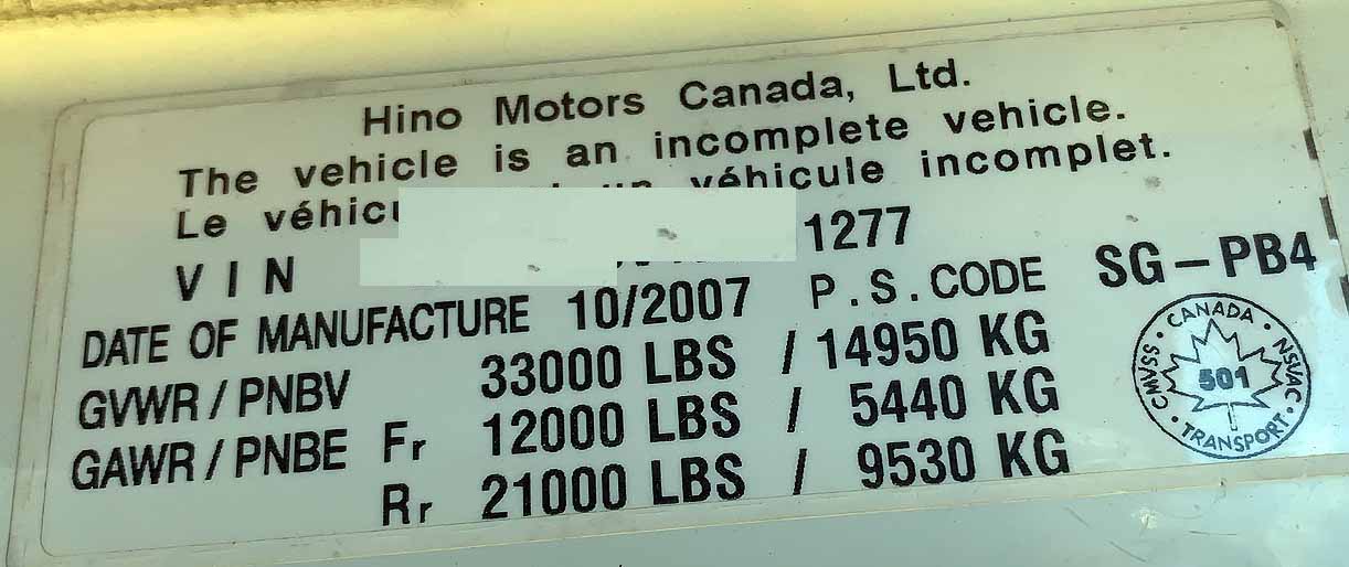 . Hino 338, 2008, 7.6L, AT-AB, 6x4, 26ft Reefer, 87in BD3, Thermoking RDIISR, N#1277 - Image 28