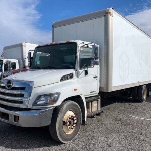 .  Hino 358, 2016, 7.6L, MT-AB, 26ft Box, 96in Door, 102in W, N#0084