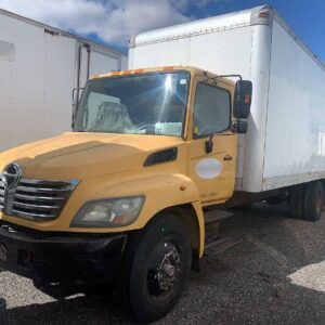 .  Hino 268, 2007, 7.6L, AT-HB, yellow, 26ft Box, 90in Door, TG, N#5075