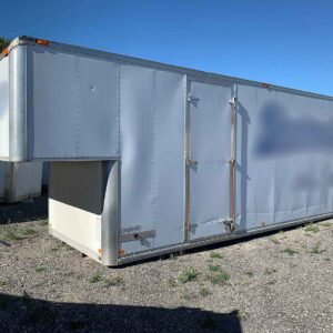 .   27ft Moving Box, 100in Barn Doors, Side Doors, 102in W, N#D27-DWIN