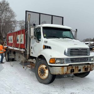 .  Sterling Acterra, 2003, Mercedes 6.4L, MT-AB, 24.5ft Flatbed, 102in W, r, F#9621