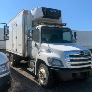 .  Hino 338, 2017, 7.6L, AT-HB, 18ft Reefer, 87in +Side D, Carrier Supra 660, N#3359
