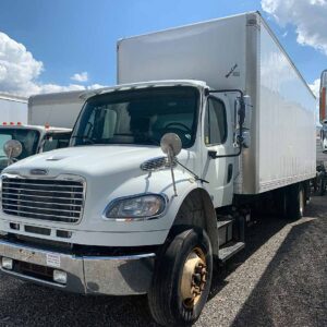.  Freightliner M2, 2015, Cummins 8.9L, AT-AB, 26ft Box, Curtain R Side, 96in Door, TG, N#0553