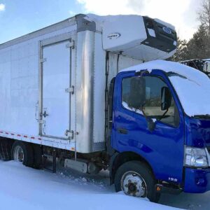 .  Hino 195, 2018, 5.1L, AT-HB, 16ft Reefer, Side D, Carrier Supra 560, blue, N#0621