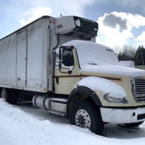 .  Freightliner M2, 2014, Cummins 8.9L, AT-AB, 6x4, 28ft Reefer, Side D, Carrier Supra 550, TG, N#0631
