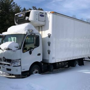 .  Hino 195, 2018, 5.1L, AT-HB, 18ft Reefer, Rollup Door, Carrier Supra, r, N#4824