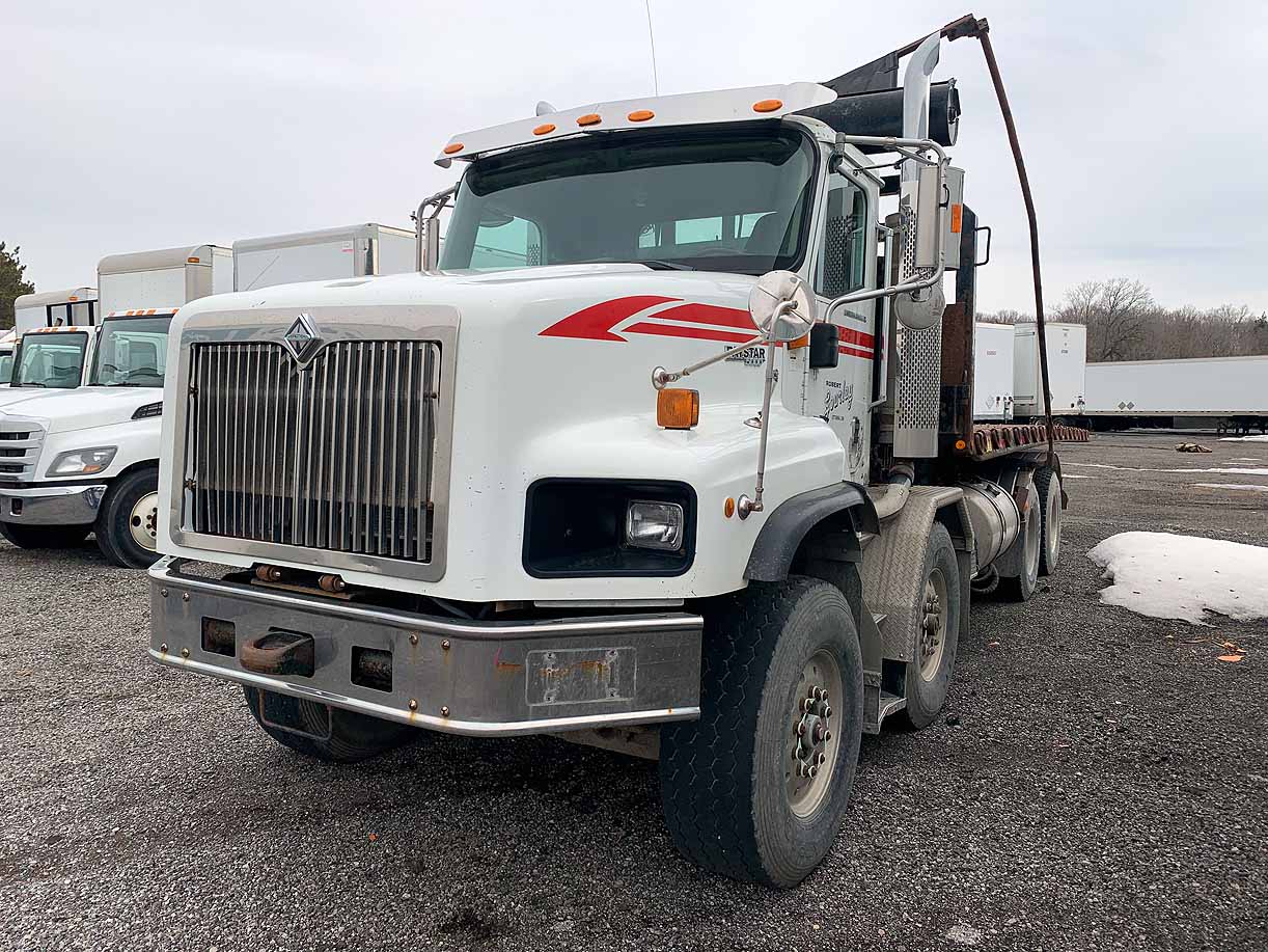. International Paystar 5600i, 2007, CAT 15.2L, MT-AB, 8x4, Twin-Steer Roll-Off, 22.5ft Hoist, N#7943 - Image 3