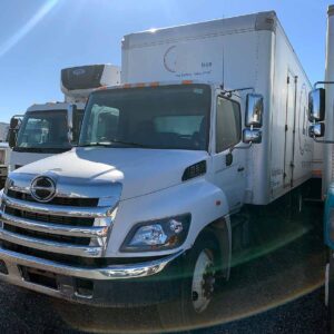 .  Hino 268, 2017, 7.6L, AutoT-HydrB, 24ft Box, 95in +S Door,s TG, r, N#8538