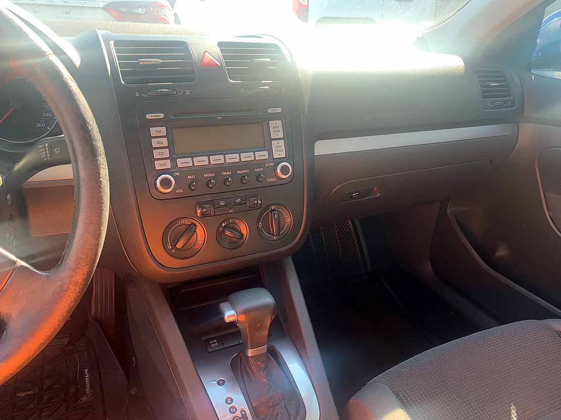 . VW Jetta S, 2008, 2.5L gas, AutoT, FWD, Sunroof, 4Door Sedan, blue, N#8234 - Image 7